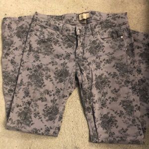 PAIGE floral skinny jeans